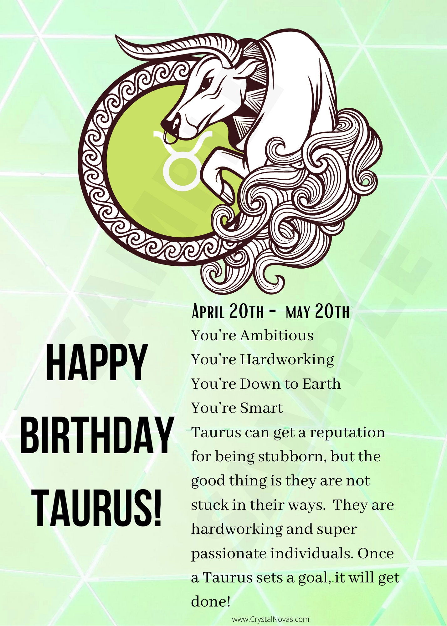 Taurus Birthday
