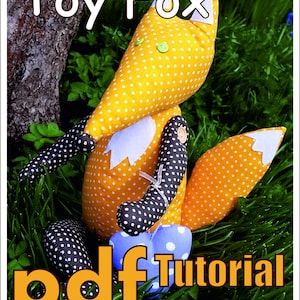 Fox animal sewing pattern/sew toy children epattern and instruction/Toy Fox sewing tutorial/toys Instant Download/pattern toy Fox.
