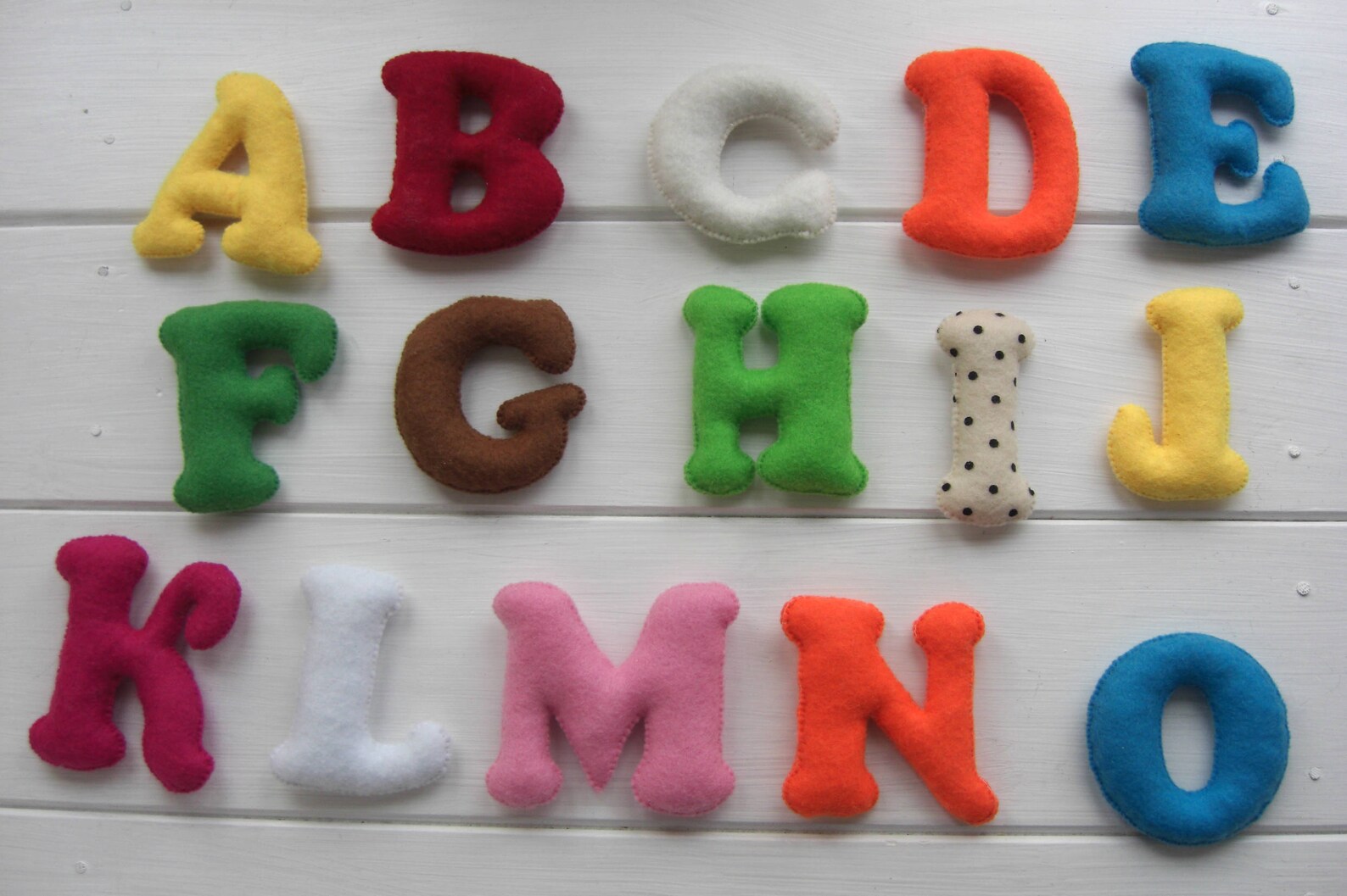 Felt Alphabet Pattern Soft Letters Stuffed Toys Preschool Gift for Kids