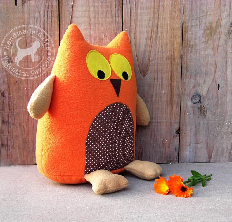 Owl Pillow Sewing Pattern Home Decor Plush Toypattern and Etsy