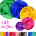 135CM Wide 6MM Thin Pure Silk Chiffon Fabric Suitable to Summer Comfortable Dress Shirt Clothes Lining