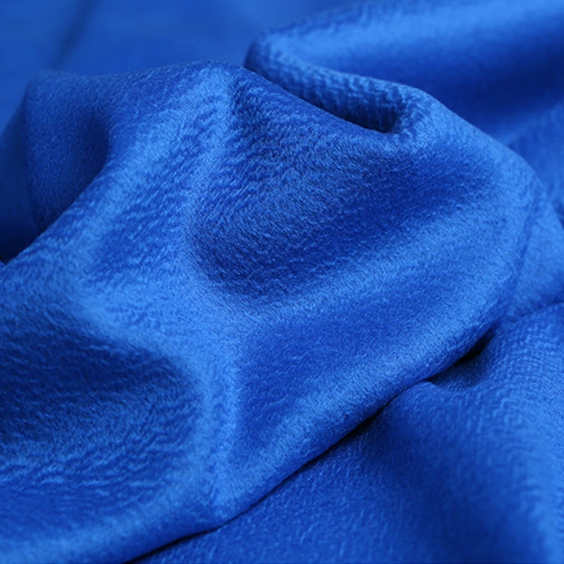 142CM Wide 820GM Weight Thick Double-faced Two-Colored Water Wave Blue Wool Cashmere Fabric for Autumn Winter Jacket Overcoat E900