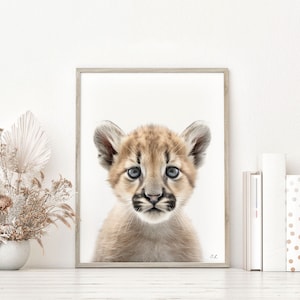 Cougar Animal Diamond Painting Cute Design Embroidery Portrait House  Decorations