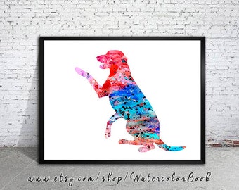 Labrador print, Watercolor print, Art Print, Illustration, Art gifts, Wall decor