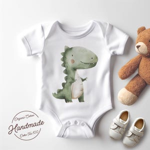 Dinosaur Baby Bodysuit – T-Rex, Triceratops, Velociraptor, Brachiosaurus for Boys & Girls, Perfect for Baby Shower Gifts, and Birthdays