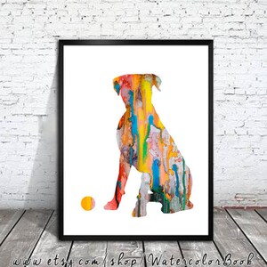 Boxer 6 Watercolor Print, Boxer art, Home Decor, dog watercolor, watercolor painting, animal watercolor, dog painting, dog print, dog art