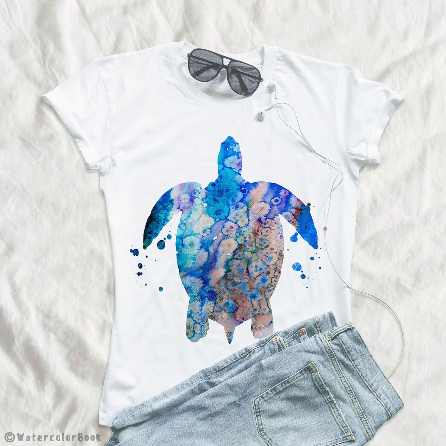 Sea Turtle T-shirt Unisex T-shirt Ring Spun Cotton 100% | Etsy