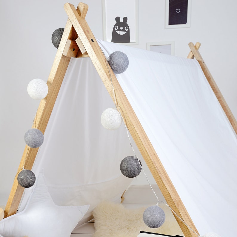 White A-Frame Playhouse Tent