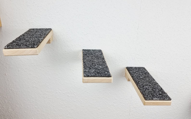 3 Cat Steps, useable as stairs, wall mounted image 2