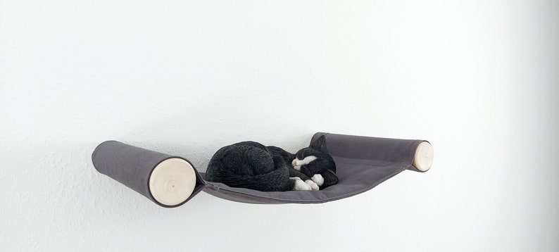 Cat Hammock Wall Mounted Gray