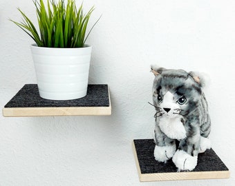 2 Wall Elements for Cats, Wooden Steps