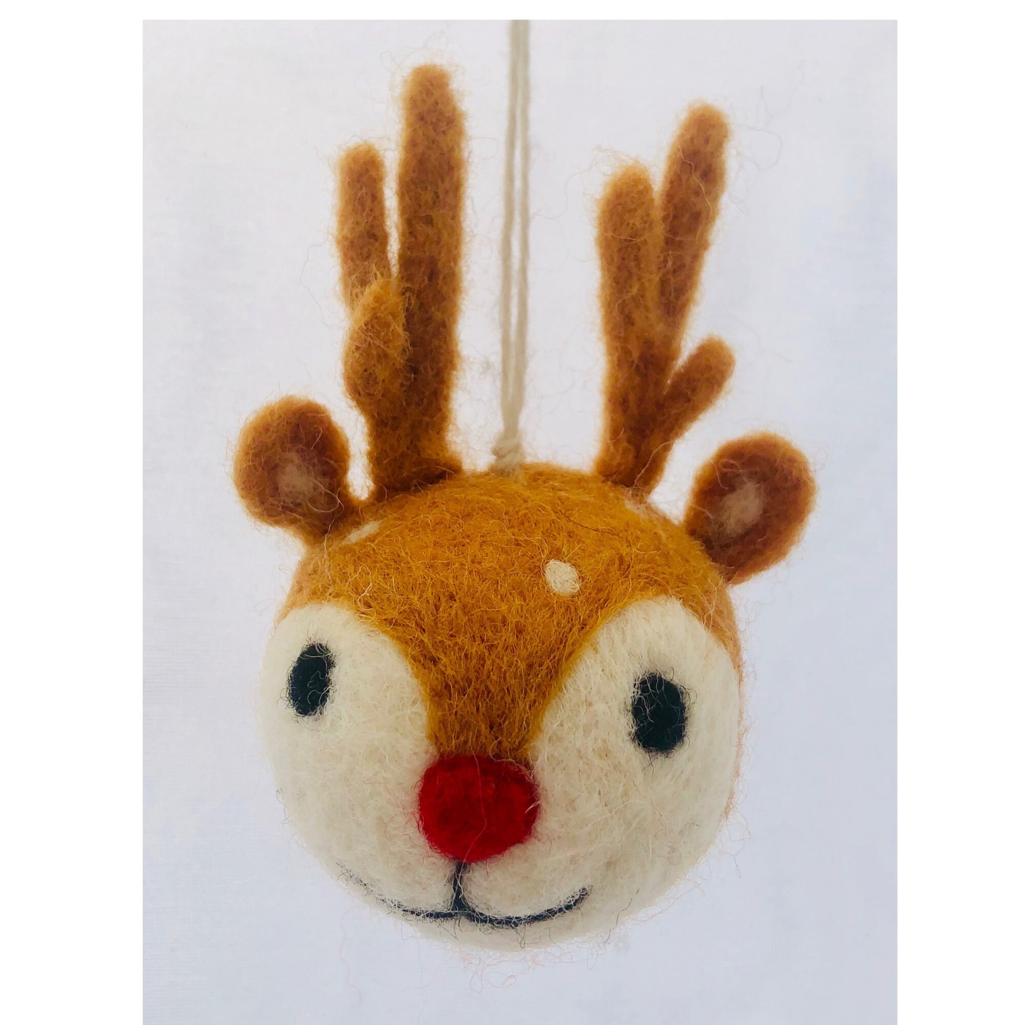 Needle Felting Kit Reindeer Baubles Makes 2. Suitable for Etsy UK