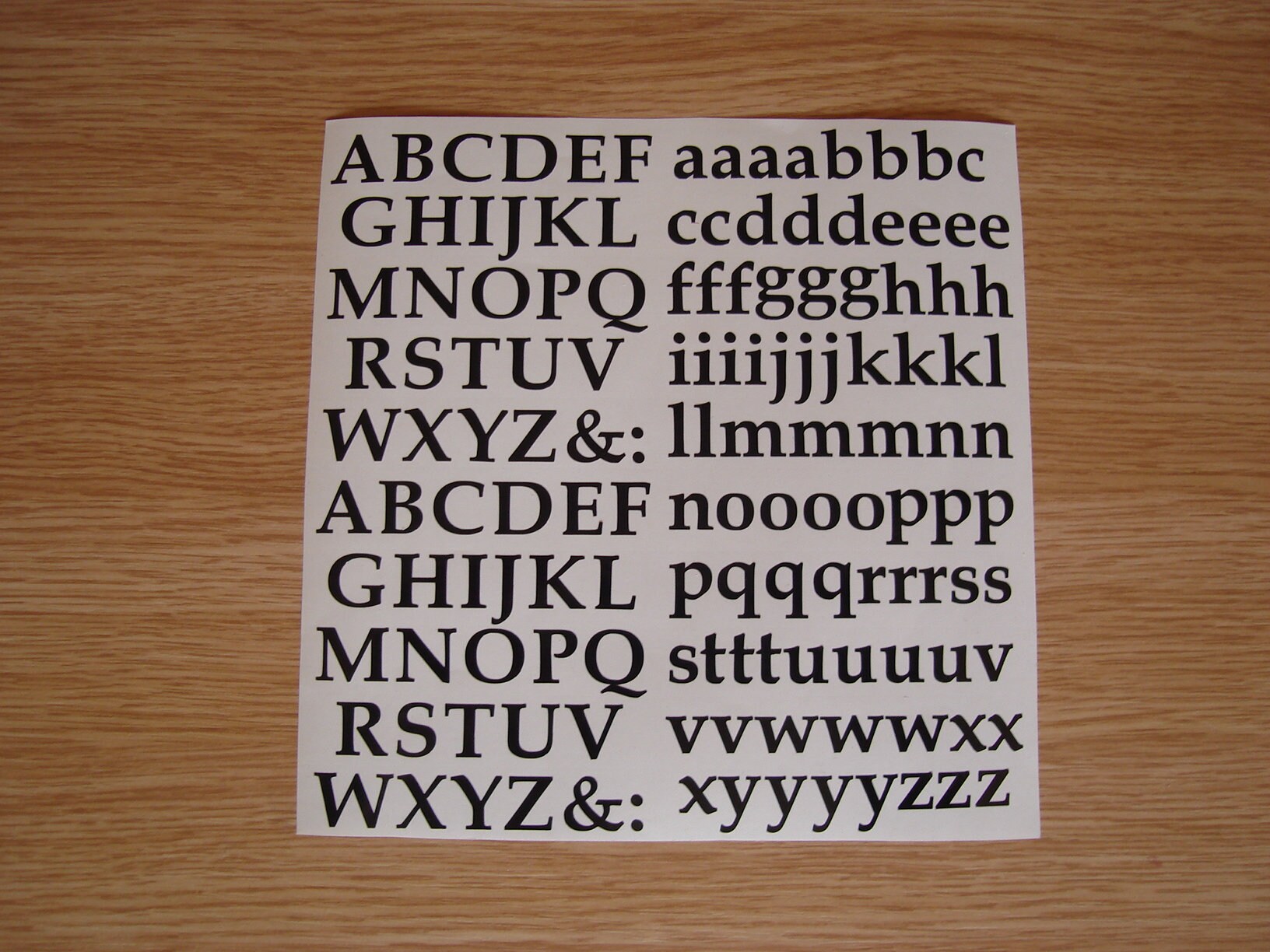 Serif Font Alphabet Sticky Back Vinyl Letters for Crafts 15, 20, 30 or