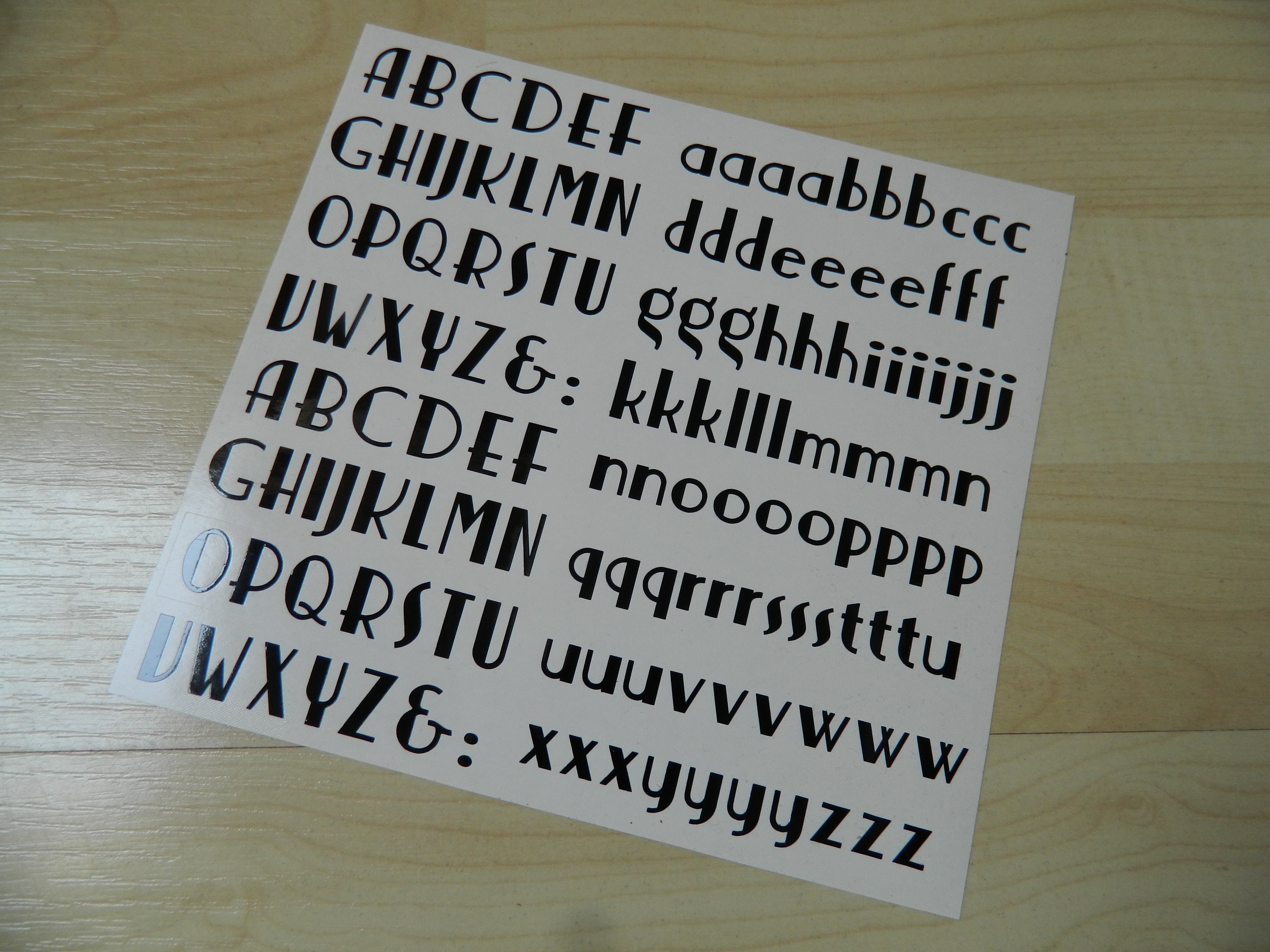Stickers déco alphabet tag