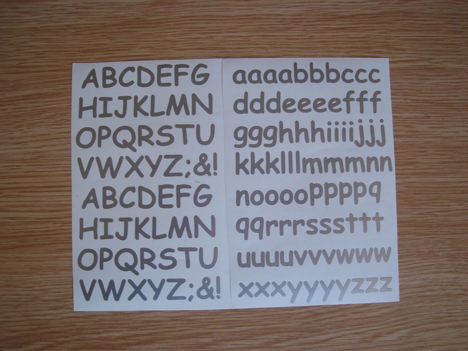 Art Deco Font Alphabet Sticky Back Vinyl Letters for Crafts 15, 20, 30 or  40mm 