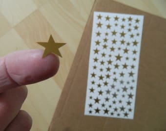 Star shapes small vinyl stickers peel & stick waterproof