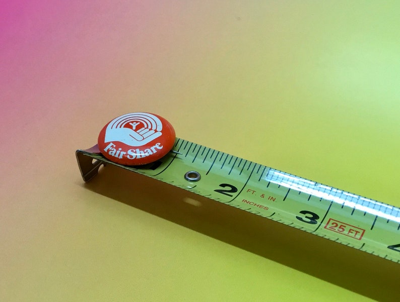 1980s Baltimore MD Fair Share Button Pin