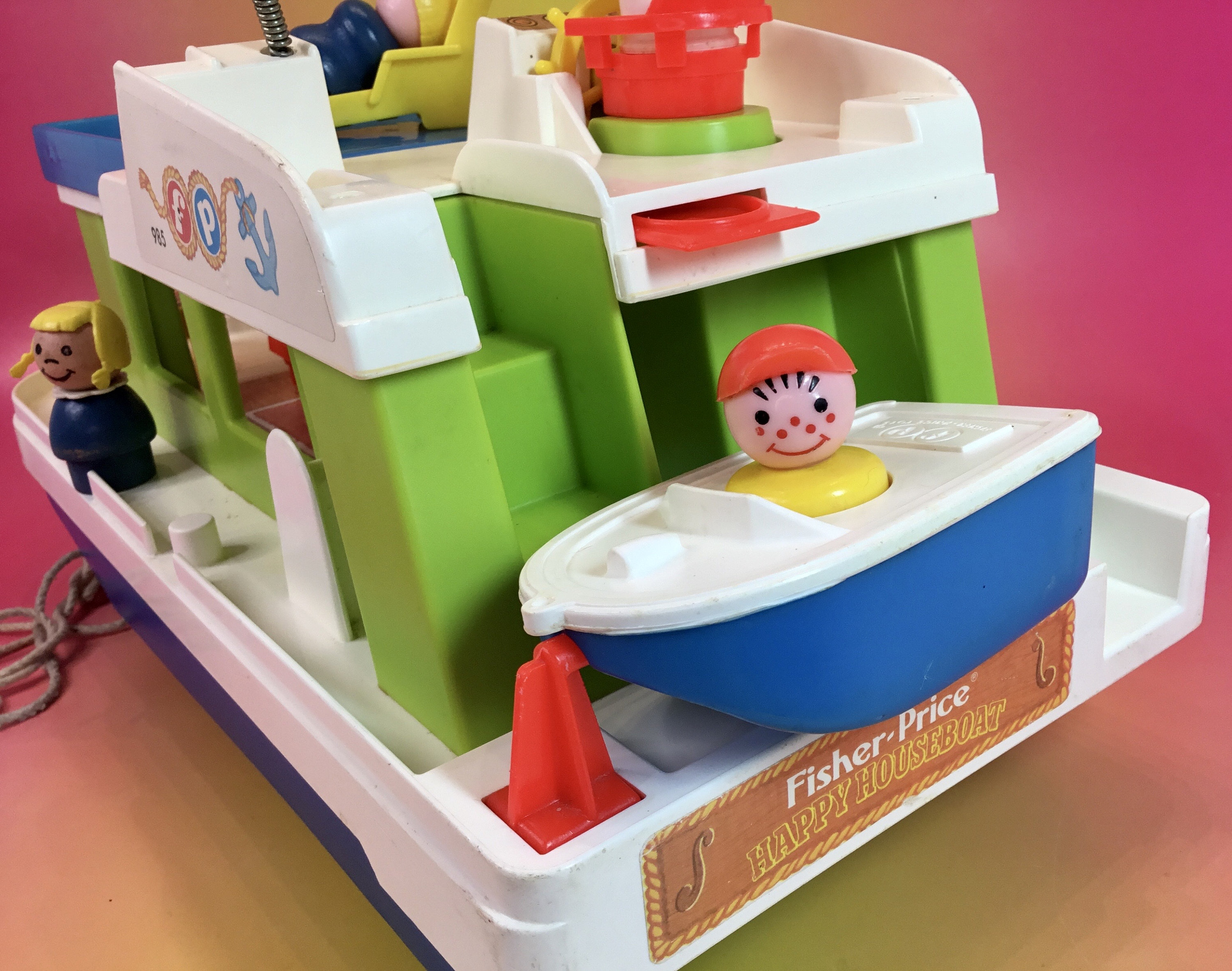 1972 Fisher Price Happy Houseboat 985 Little People Playset - Etsy