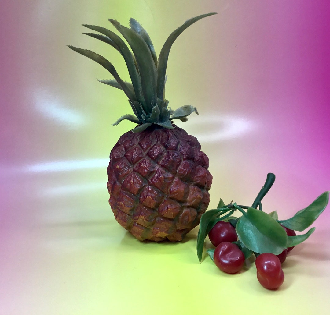 Mid Century Plastic Fruit, Pineapple & Berries Etsy