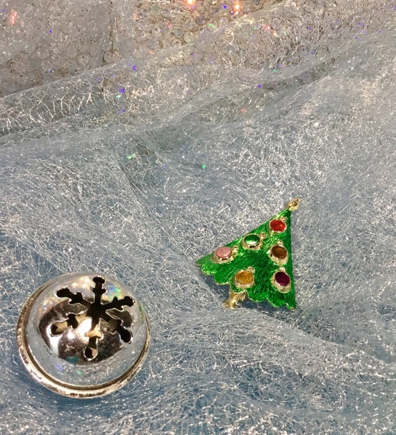 1960s ChristmasTree Brooch Pin - image 6