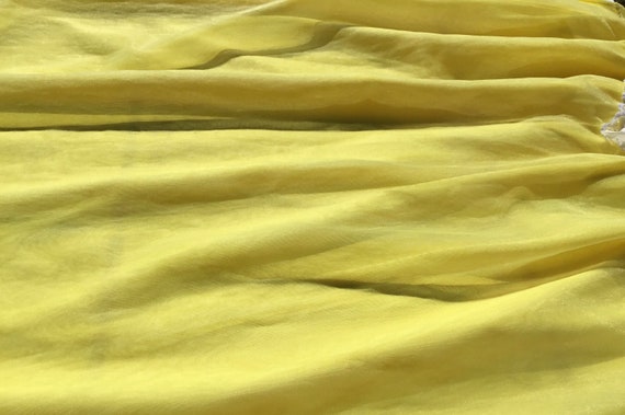 Yellow Nylon Lace Babydoll Style Vintage Lingerie - image 10