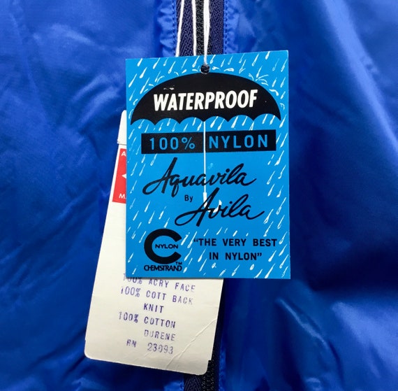 NORTEX Sportswear Size L Blue Waterproof Coat Adv… - image 3