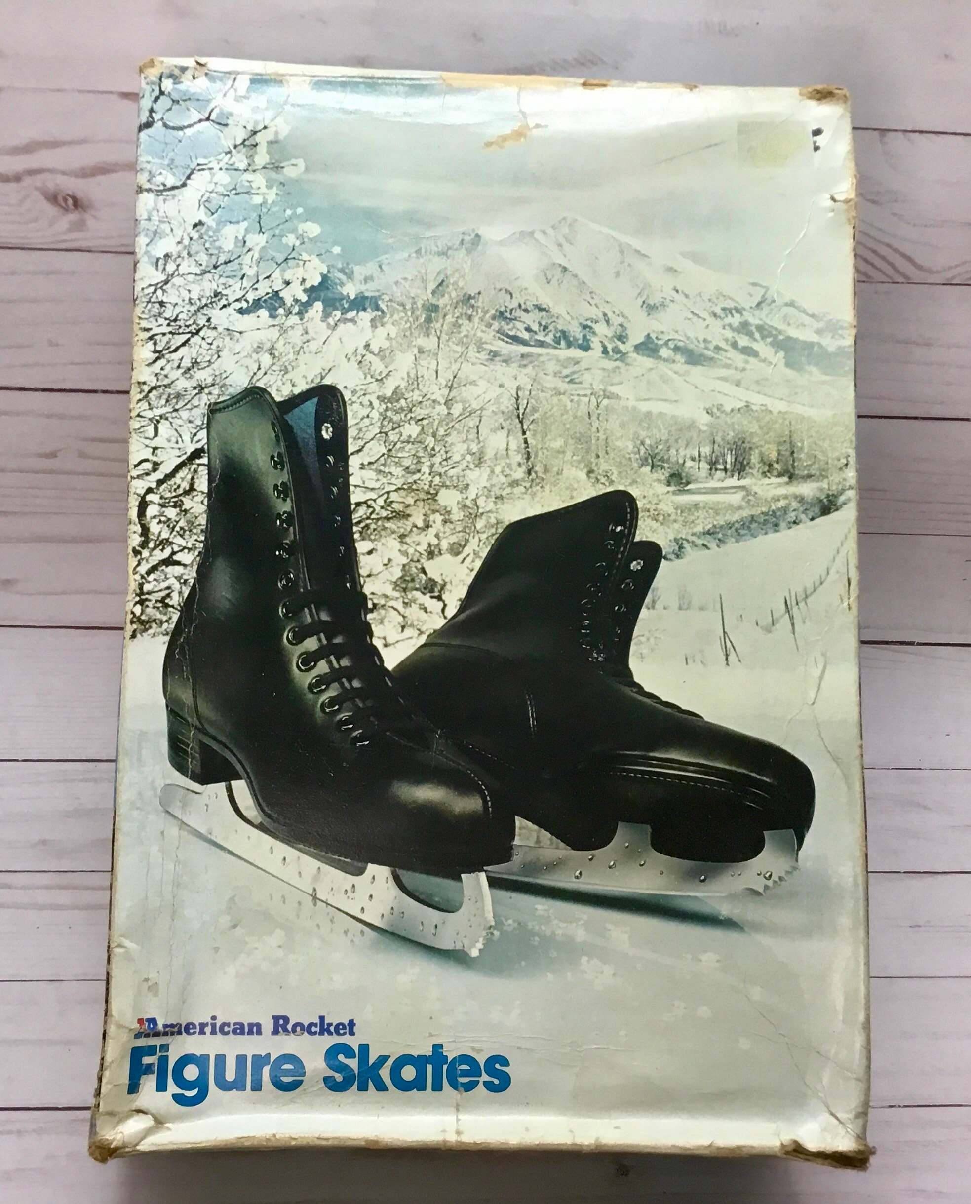 American Rocket Figure Skates With Imperial Blades Vintage  display picture 2