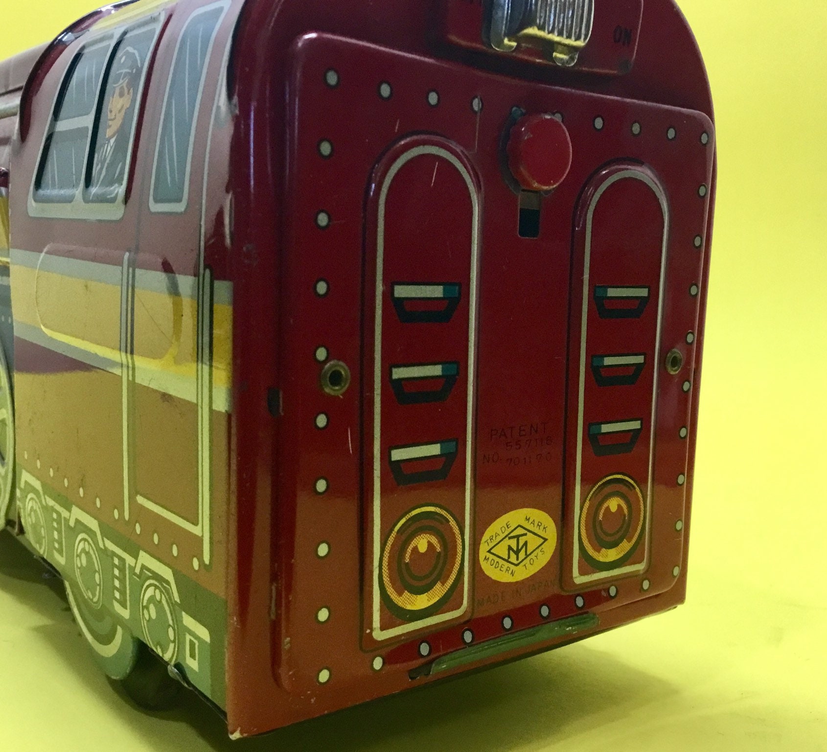 Modern Toys Tin Red New York Central Express Tin Litho Train Modern Toys Tin Red New York Central Express Tin Litho Train
