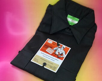 Vintage Sears Boulder Cloth Work Shirt, Charcoal Gray, Size M - Etsy