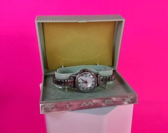 TIMEX Ladies Silver Mechanical Wrist Watch 1987