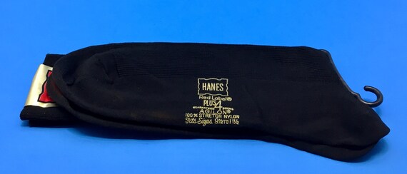 HANES Red Label Black Socks "Socks for the Family… - image 9