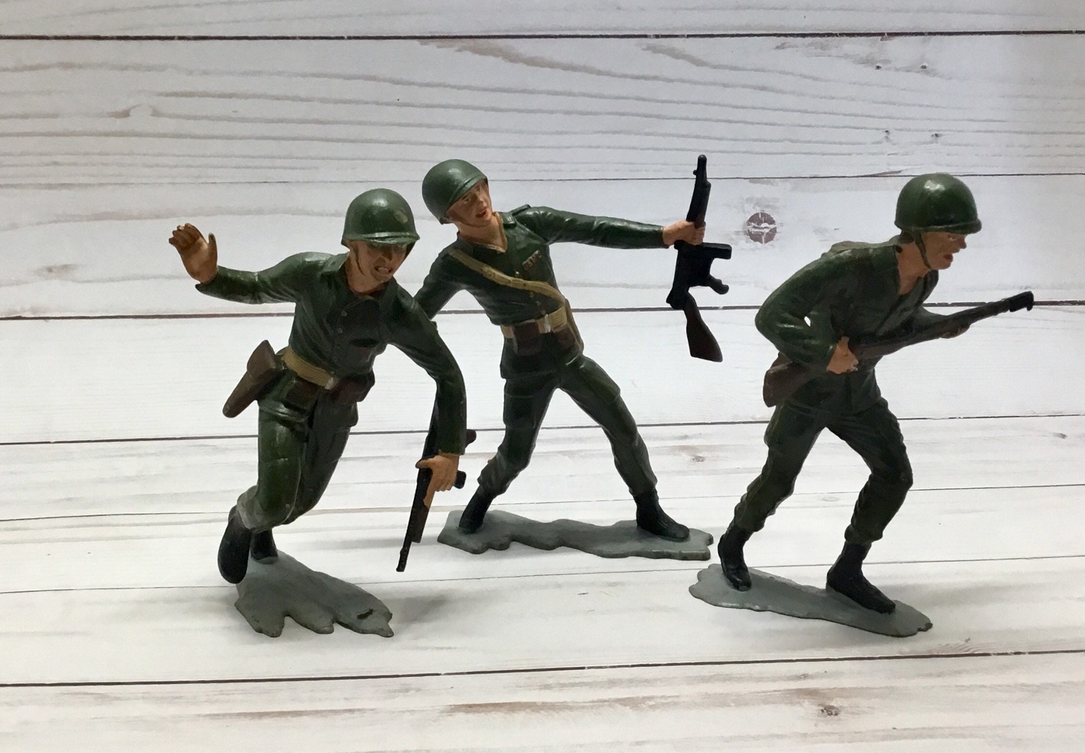 Vintage Marx Toy Soldiers, 1963 US Marines, Set of 3 - Etsy