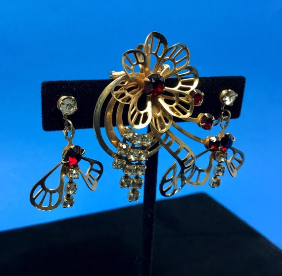 1950's JoAnne Jewels of Elegance Necklace Pendant/Bro… - Gem
