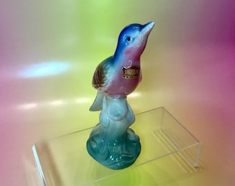 Spaulding China Perched Bird for Royal Copley Mid Century Porcelain Figurine