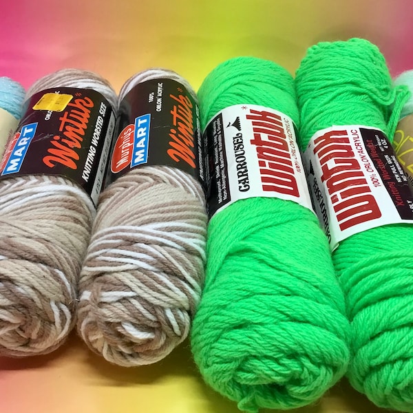 1970s Yarn Lot of 6