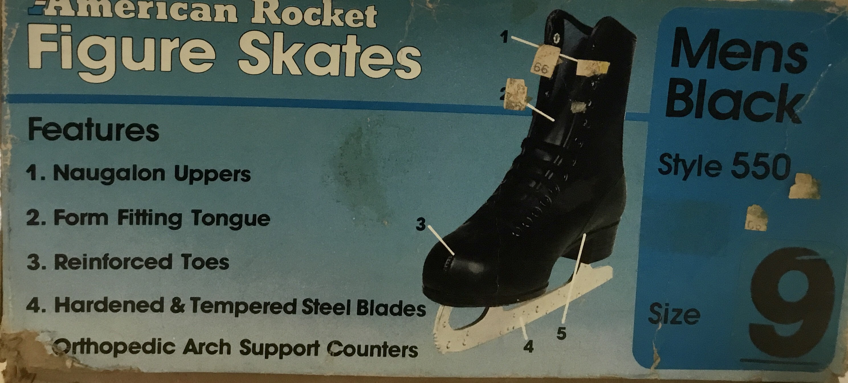 Vintage 70\'s American Rocket Figure Skates M. SZ. 10 NIB! RARE!! American Rocket Figure Skates With Imperial Blades Vintage  main image 4