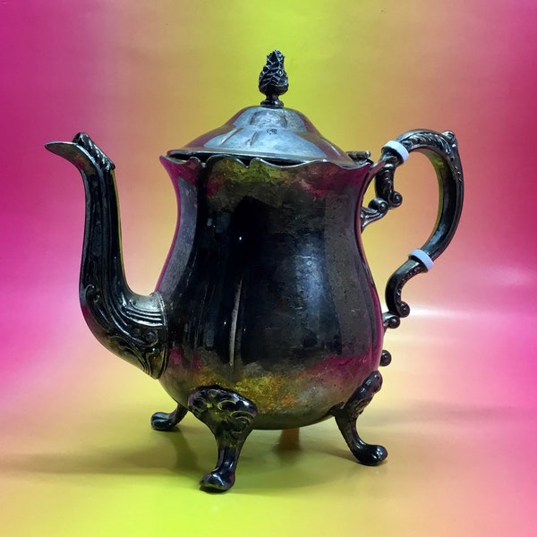 Oneida Silver Teapot Etsy