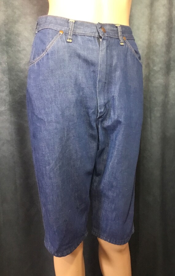 Wrangler Misses Blue Jean Long Shorts Vintage Siz… - image 10
