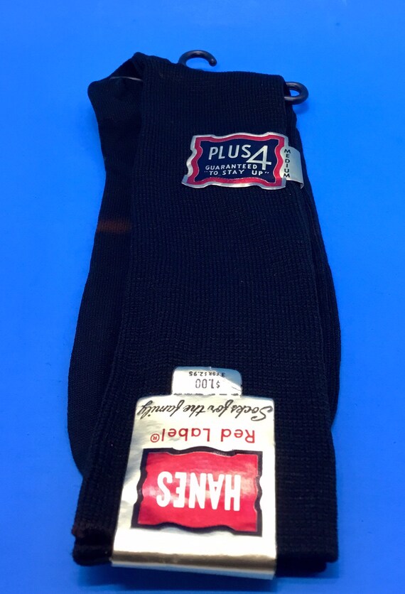 HANES Red Label Black Socks "Socks for the Family… - image 7