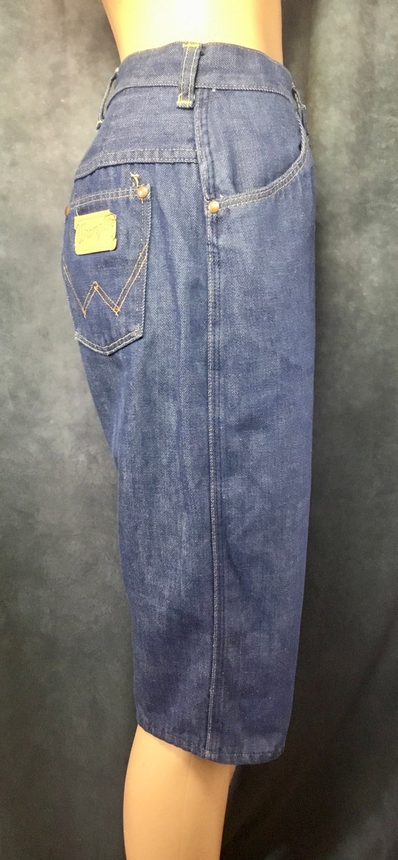 Wrangler Misses Blue Jean Long Shorts Vintage Siz… - image 6