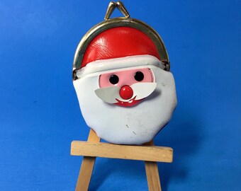 Santa Coin Purse Vintage Made in Hong Kong