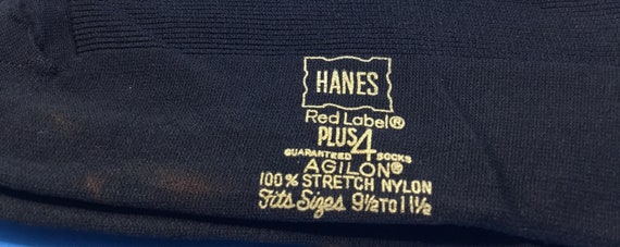 HANES Red Label Black Socks "Socks for the Family… - image 3