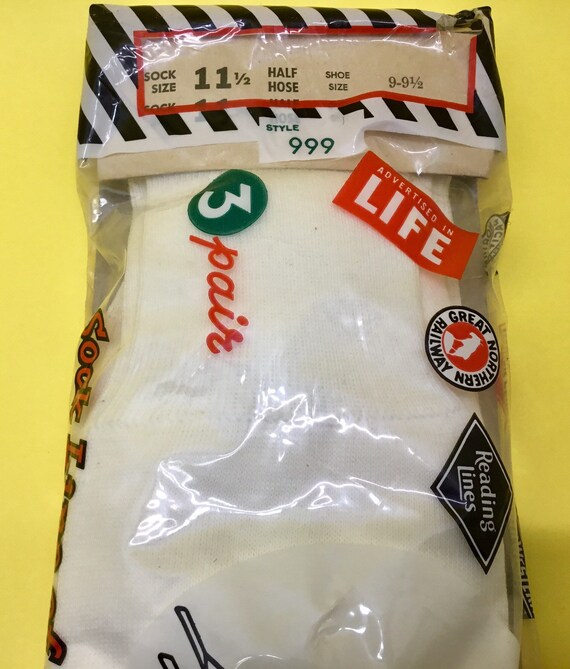 1960s The Railroad Sock as Advetised in LIFE Sock Siz… Gem