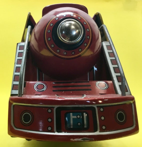Modern Toys Tin Red New York Central Express Tin Litho Train