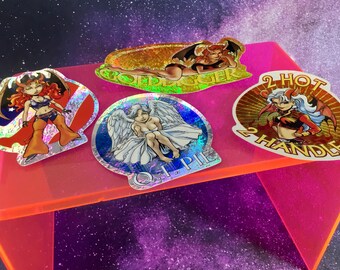 Vintage 2002 Prism Stickers: Hot & Spicy Series #2, Set of 4 - Etsy
