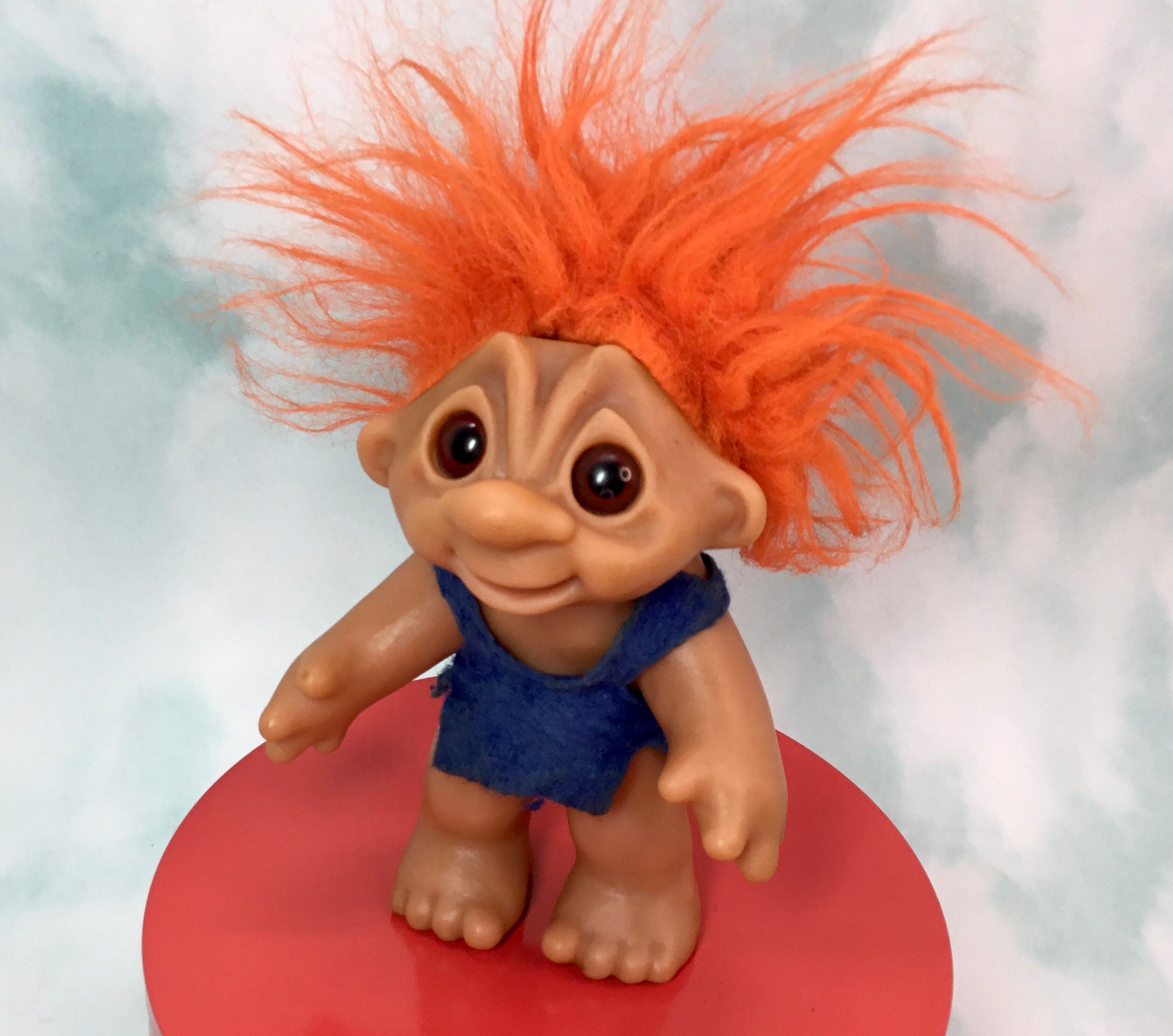 1977 Dam Troll Orange Hair Made in Denmark Etsy