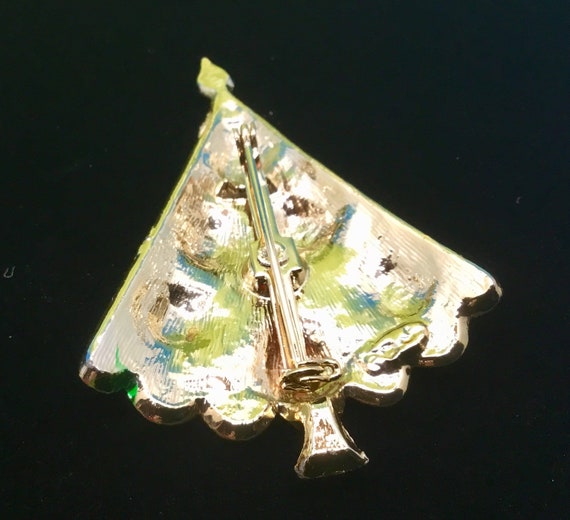 1960s ChristmasTree Brooch Pin - image 3