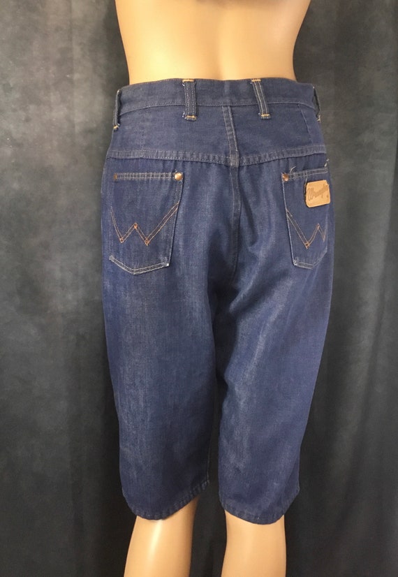 Wrangler Misses Blue Jean Long Shorts Vintage Siz… - image 4