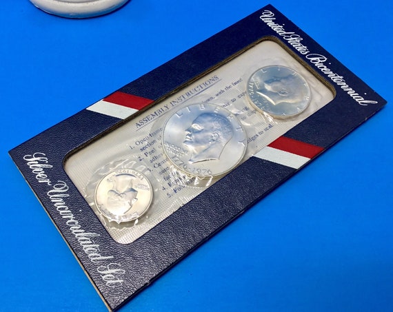 COIN SET// USA BICENTENNIAL 1776-1976 1976 Collectible 3 PC