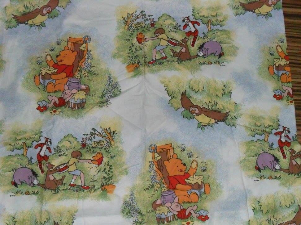 winnie the pooh fabric, pooh fabric, piglet fabric, eeyore fabric, cotton  fabric,knit fabric,fabric by the yard